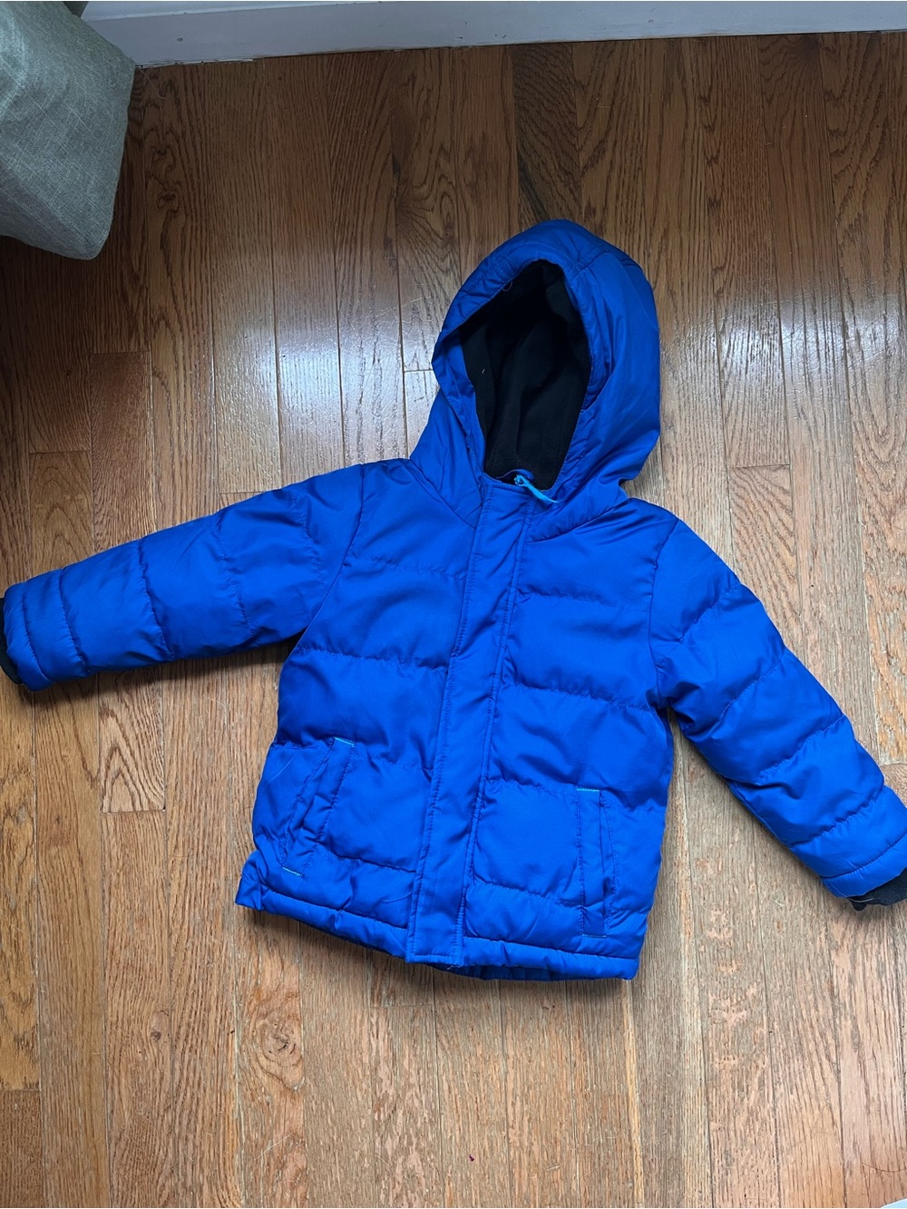 Cherokee Blue Hooded Puffer Jacket for Toddlers